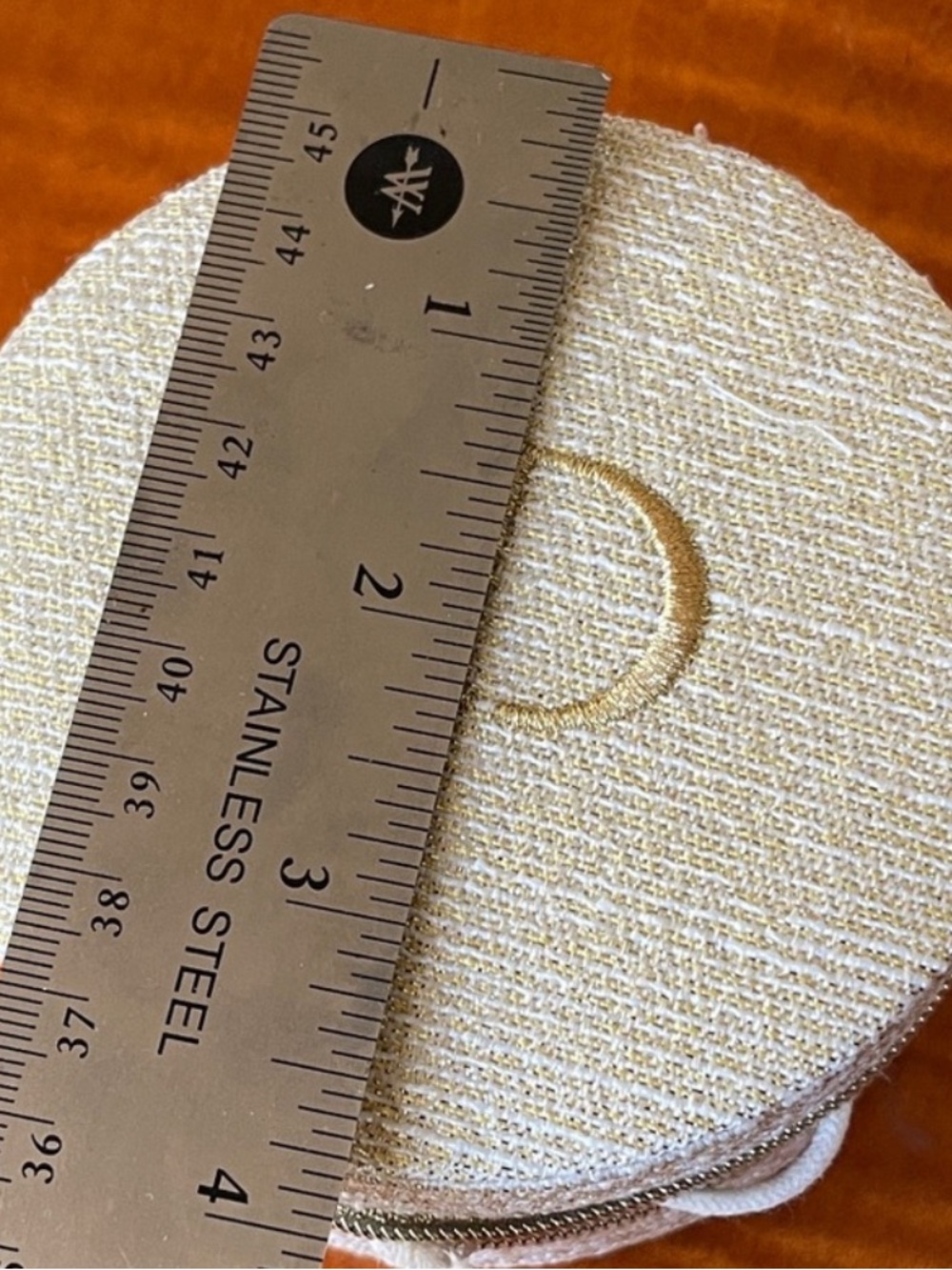 Dior Gold Glitter Jewelry Pouch Makeup Case - Picture 8 of 10